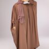 Batwing abaya with zipper sleeves