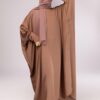 Batwing abaya with zipper sleeves