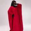 Batwing abaya with elastic sleeves