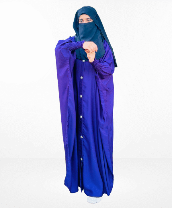 Crunch sleeves kaftaan abaya