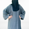 Classic Zipper Open Normal Flair Abaya