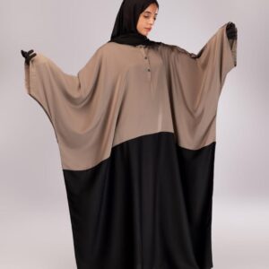 Batwing abaya with bell sleeves