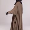 Batwing abaya with snap button sleeves
