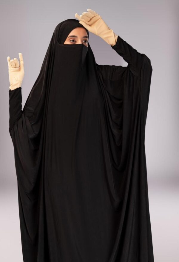 One piece lycra sleeves jilbab