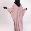 Batwing abaya with elastic sleeves