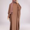 Batwing abaya with zipper sleeves