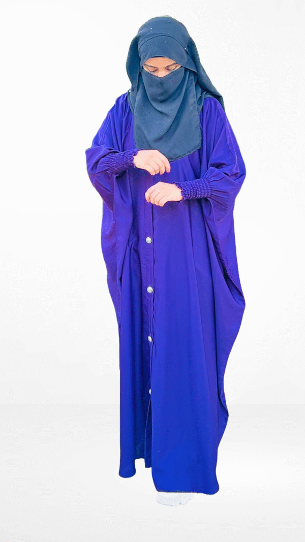 Crunch sleeves kaftaan abaya
